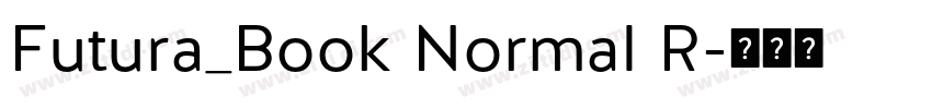 Futura_Book Normal R字体转换